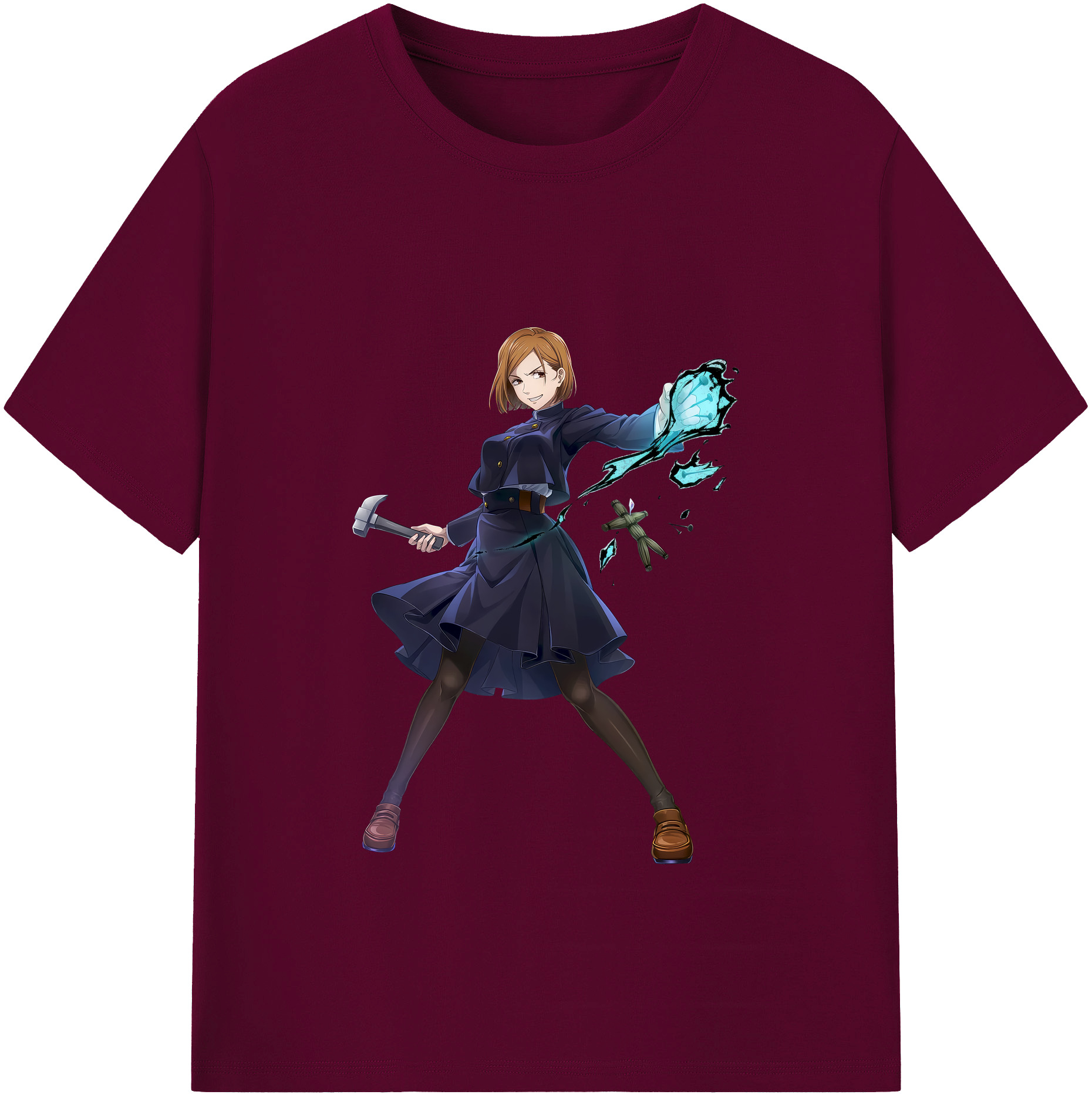 （画像用） 呪術廻戦 Jujutsu Kaisen レディースカジュアルプリントTシャツ（綿100％）